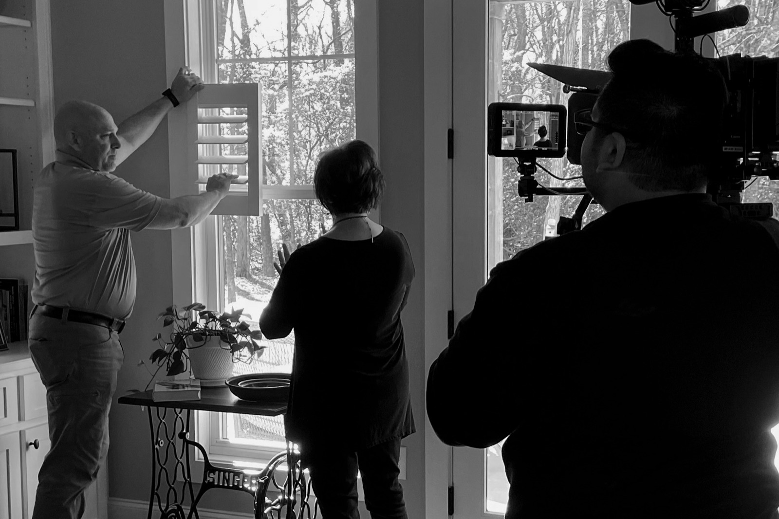 Customer testimonial interview video production for a business
